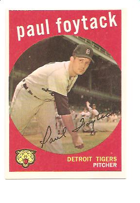 1959 Topps #233 Paul Foytack