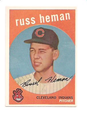 1959 Topps #283 Russ Heman RC