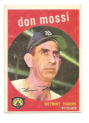 1959 Topps #302 Don Mossi
