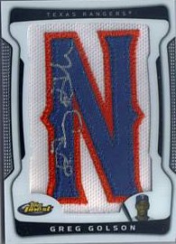 2009 Finest #158 Greg Golson AU/1308 * (RC)/Each letter numbered to 218