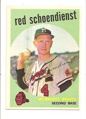 1959 Topps #480 Red Schoendienst