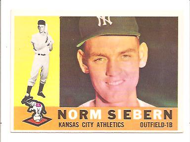 1960 Topps #11 Norm Siebern