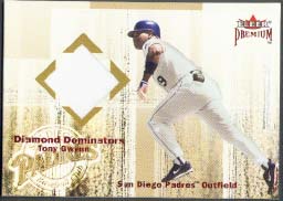 2001 Fleer Premium Diamond Dominators Jersey Tony Gwynn