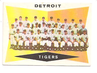 1960 Topps #72 Detroit Tigers CL