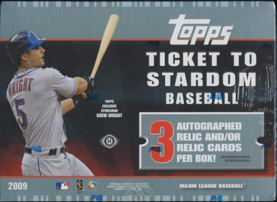 2009 Topps Ticket to Stardom MLB Baseball Sports Trading Cards Hobby Box