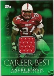 2009 Topps Career Best Jerseys #AB2 Andre Brown B