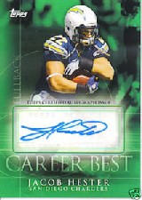 2009 Topps Career Best Autographs #JH Jacob Hester C