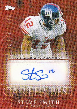 2009 Topps Career Best Autographs #SS2 Steve Smith B