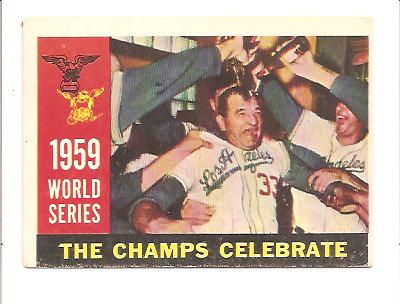 1960 Topps #391 World Series Summary/The Champs Celebrate