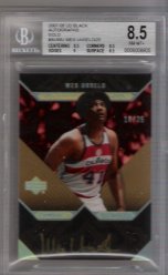 2007-08 UD Black Autographs Gold #AUWU Wes Unseld #18/25! BGS PRISTINE 10 AUTOGRAPH!!