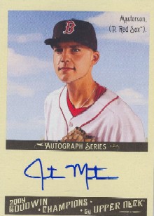 2009 Upper Deck Goodwin Champions Autographs #JU Justin Masterson