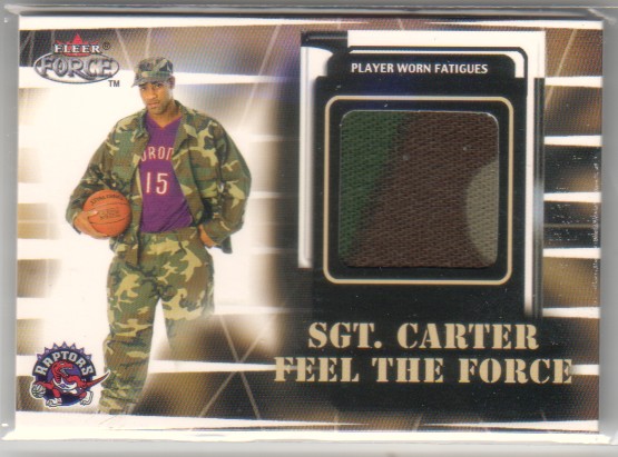 1999-00 Fleer Force #NNO Vince Carter/Sgt.Carter Jersey