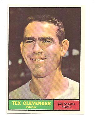 1961 Topps #291 Tex Clevenger