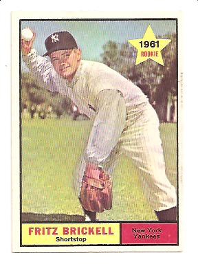 1961 Topps #333 Fritz Brickell RC