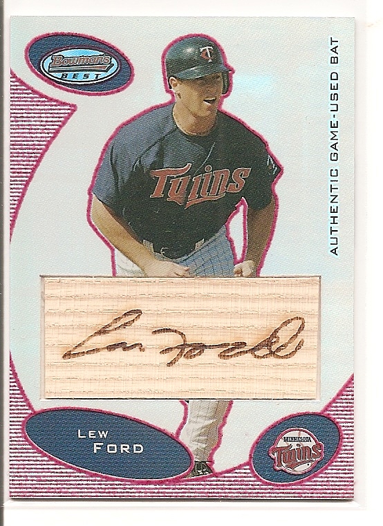 2003 Bowman's Best Red #LFJ Lew Ford FY Bat