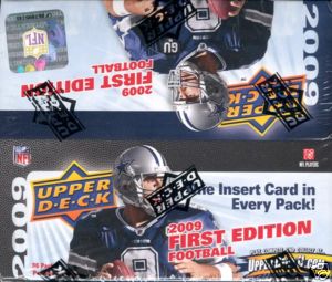 5 PACK LOT : 2009 Upper Deck First (1st) Edition Football (10 cards per Pack) (1 Insert Card & 1 Parallel Card in EVERY Pack)