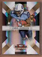 2009 Donruss Threads Gold Holofoil #95 Chris Johnson