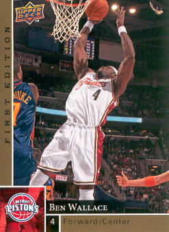 2009-10 Upper Deck First Edition Gold #26 Ben Wallace