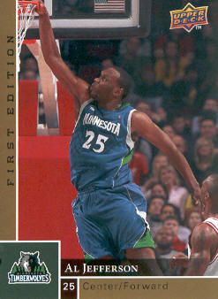 2009-10 Upper Deck First Edition Gold #97 Al Jefferson
