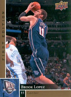 2009-10 Upper Deck First Edition Gold #103 Brook Lopez