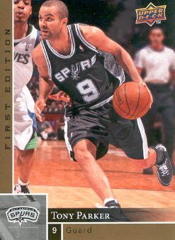 2009-10 Upper Deck First Edition Gold #154 Tony Parker