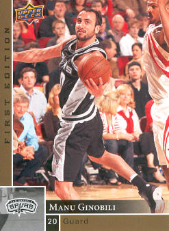 2009-10 Upper Deck First Edition Gold #155 Manu Ginobili