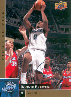 2009-10 Upper Deck First Edition Gold #165 Ronnie Brewer