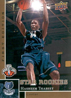 2009-10 Upper Deck First Edition Gold #187 Hasheem Thabeet
