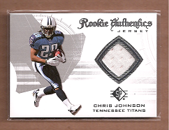 2008 SP Authentic Retail Rookie Authentics Jerseys #RA13 Chris Johnson