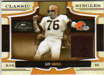 2009 Donruss Classics Classic Singles Jerseys #18 Lou Groza
