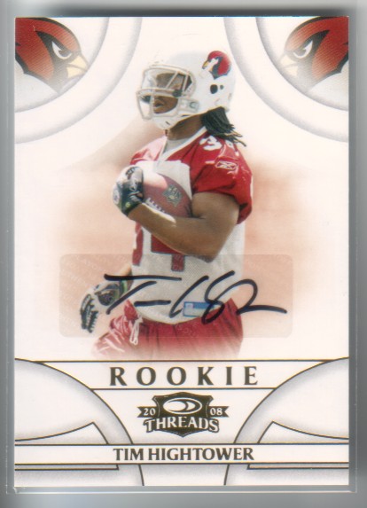 2008 Donruss Threads #241 Tim Hightower AU/299 RC