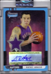 2004-05 Bowman Signature Edition #78 Rafael Araujo JSY AU RC