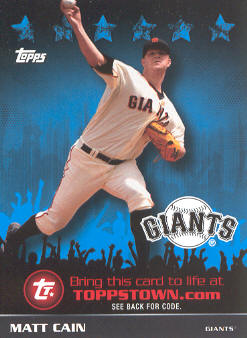 2009 Topps Topps Town #TTT73 Matt Cain
