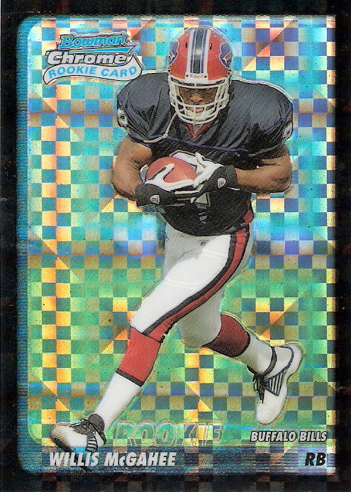 2003 Bowman Chrome Xfractors #206 Willis McGahee
