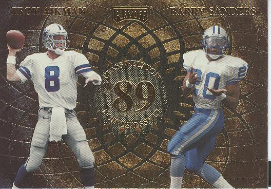 1998 Playoff Momentum Class Reunion Quads #7 Troy Aikman/Barry Sanders/Deion Sanders/Andre Rison