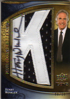 2009 Upper Deck Icons Movie Lettermen Autographs #MLHW Henry Winkler/10/(Letters spell out COACH KLEIN/  Total print run )