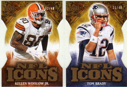 2009 Upper Deck Icons NFL Icons Die Cut #ICTB Tom Brady