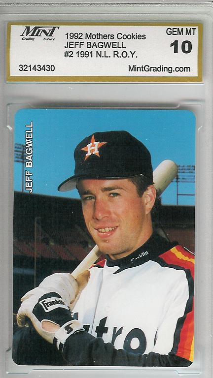 1992 Mother's Bagwell #2 Jeff Bagwell/(Close-up photo/bat on shoulder)