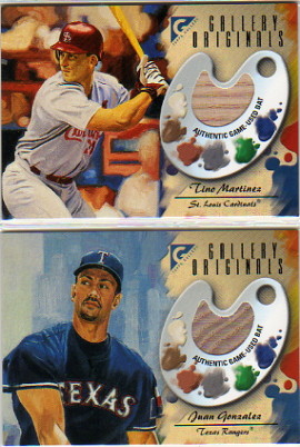 2002 Topps Gallery Original Bat Relics #GOTM Tino Martinez