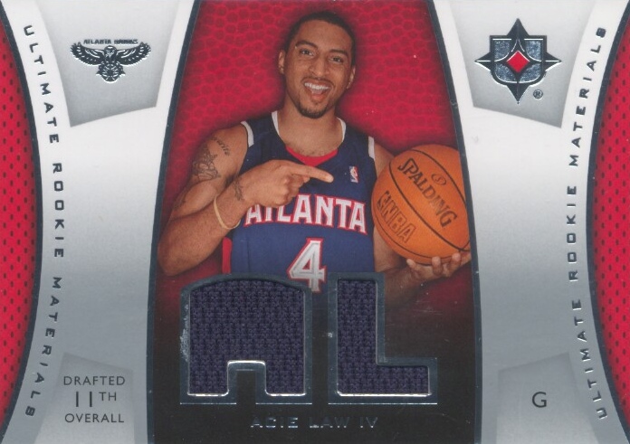 2007-08 Ultimate Collection Materials Rookies #AL Acie Law