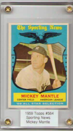 1959 Topps #564 Mickey Mantle AS