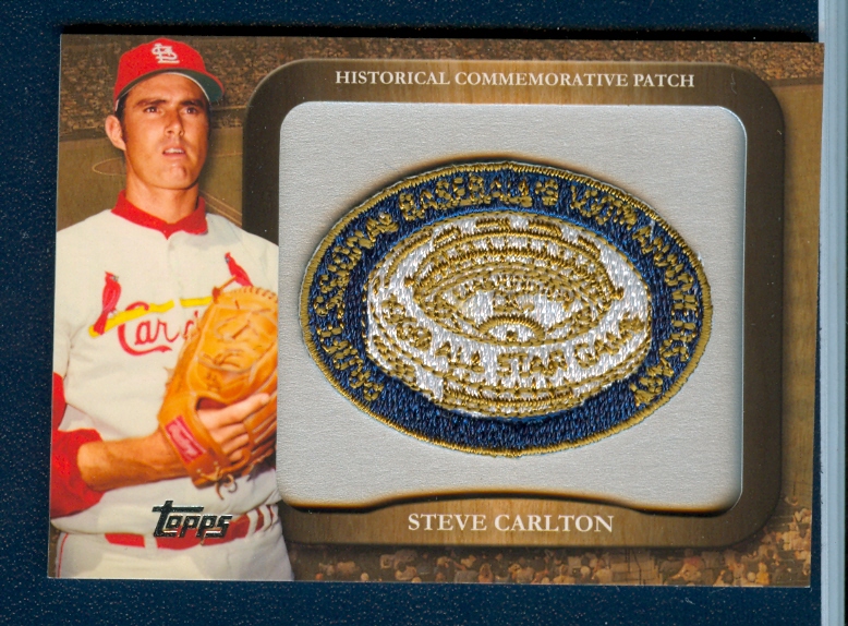 2009 Topps Legends Commemorative Patch #LPR77 Steve Carlton/1969 MLB All-Star Game