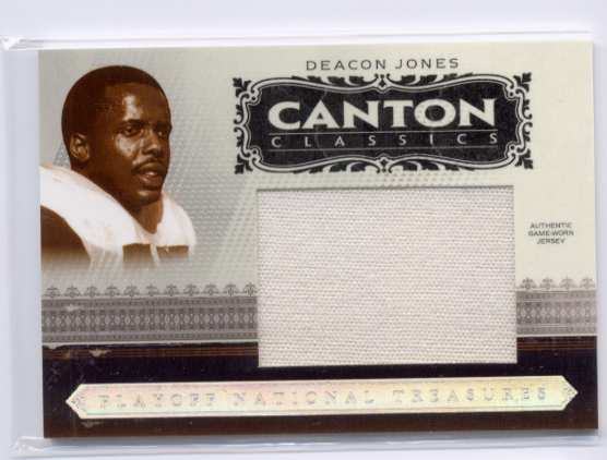2006 Playoff National Treasures Canton Classics Materials Jumbo Jerseys #12 Deacon Jones