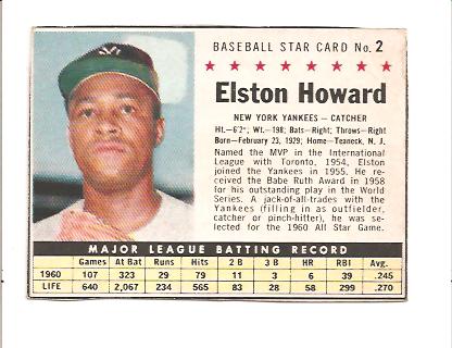 1961 Post #2A Elston Howard COM
