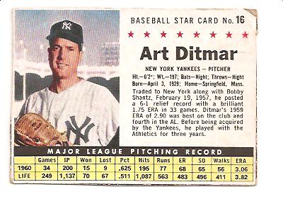 1961 Post #16 Art Ditmar BOX only