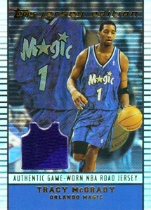 2002-03 Topps Jersey Edition #JETLM Tracy McGrady R
