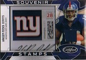 2009 Certified Souvenir Stamps Material Autographs Pro Team Logos #2 Hakeem Nicks/20