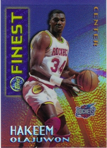 1995-96 Finest Mystery Borderless Refractors/Gold #M21 Hakeem Olajuwon