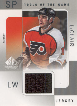 2000-01 SP Game Used Tools of the Game #JL John LeClair