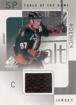 2000-01 SP Game Used Tools of the Game #JR Jeremy Roenick